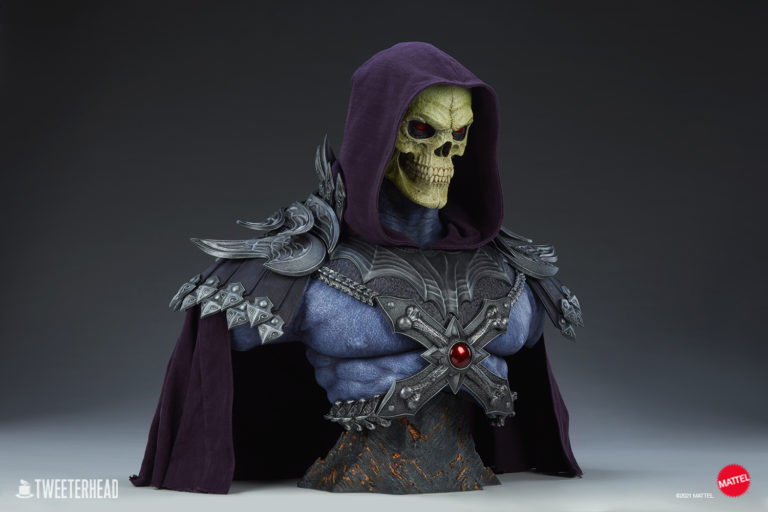 skeletor life size bust