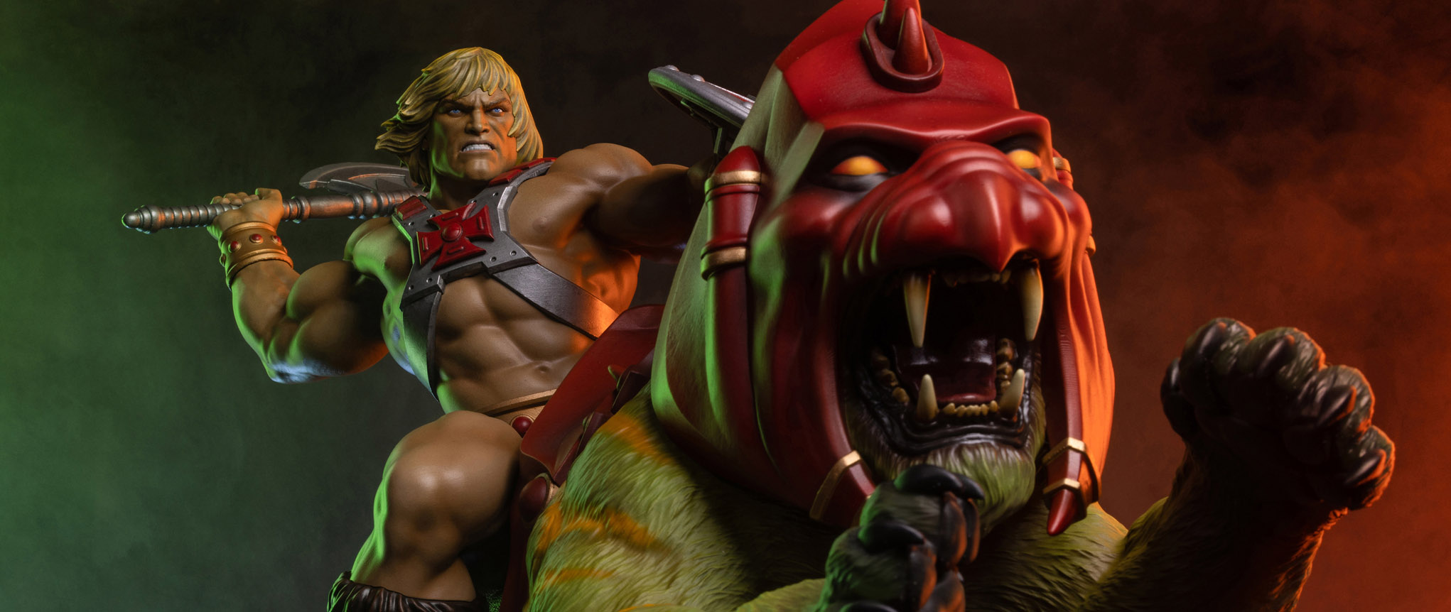 He-Man and Battle Cat Deluxe Maquette