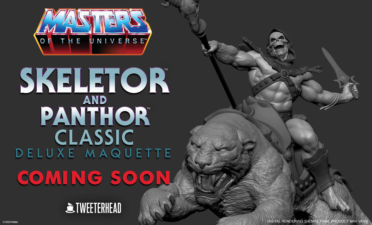 Skeletor and Panthor maquette preview image